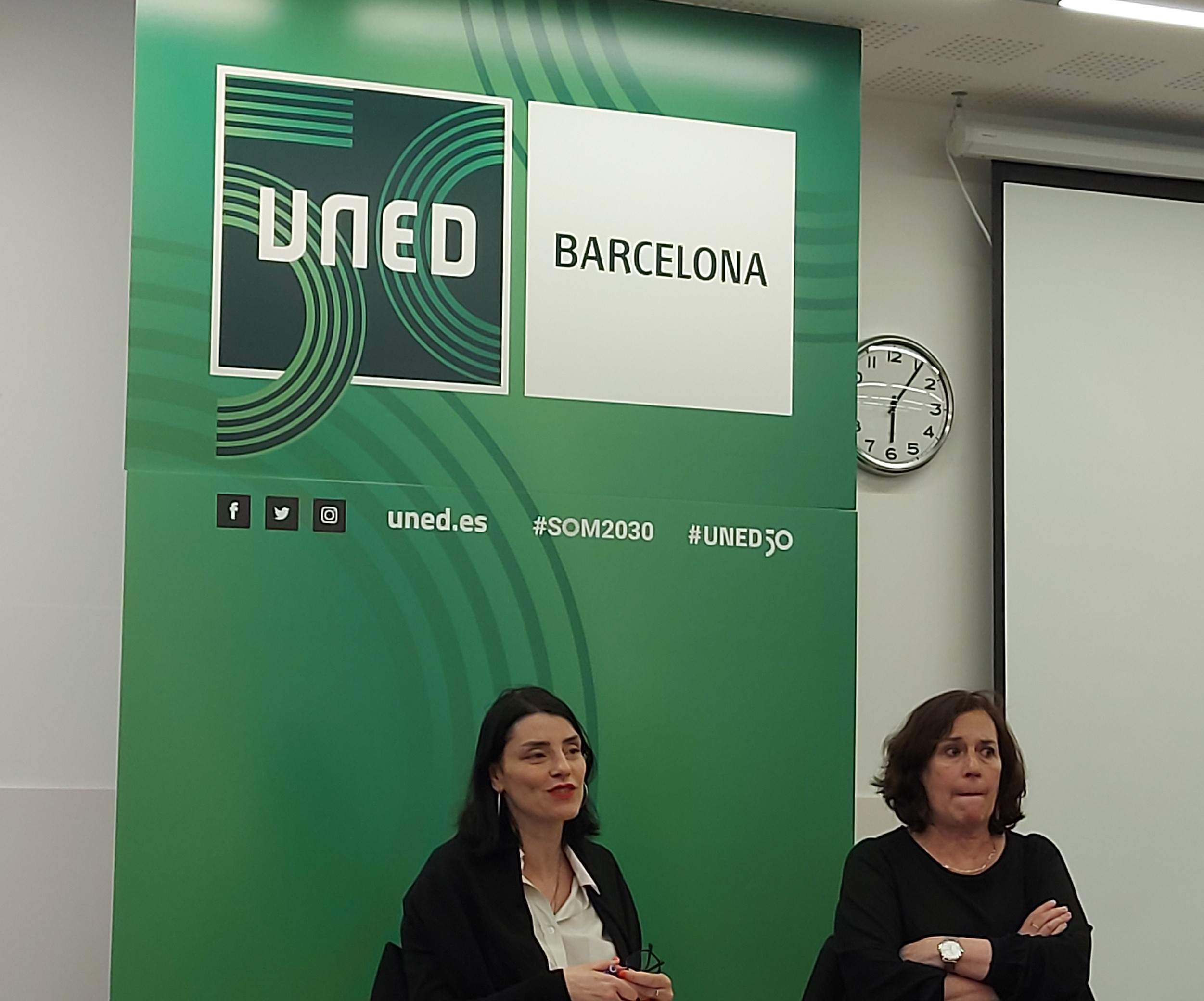 L'autora al club de lectura de la UNED, Barcelona, 25/04/2024